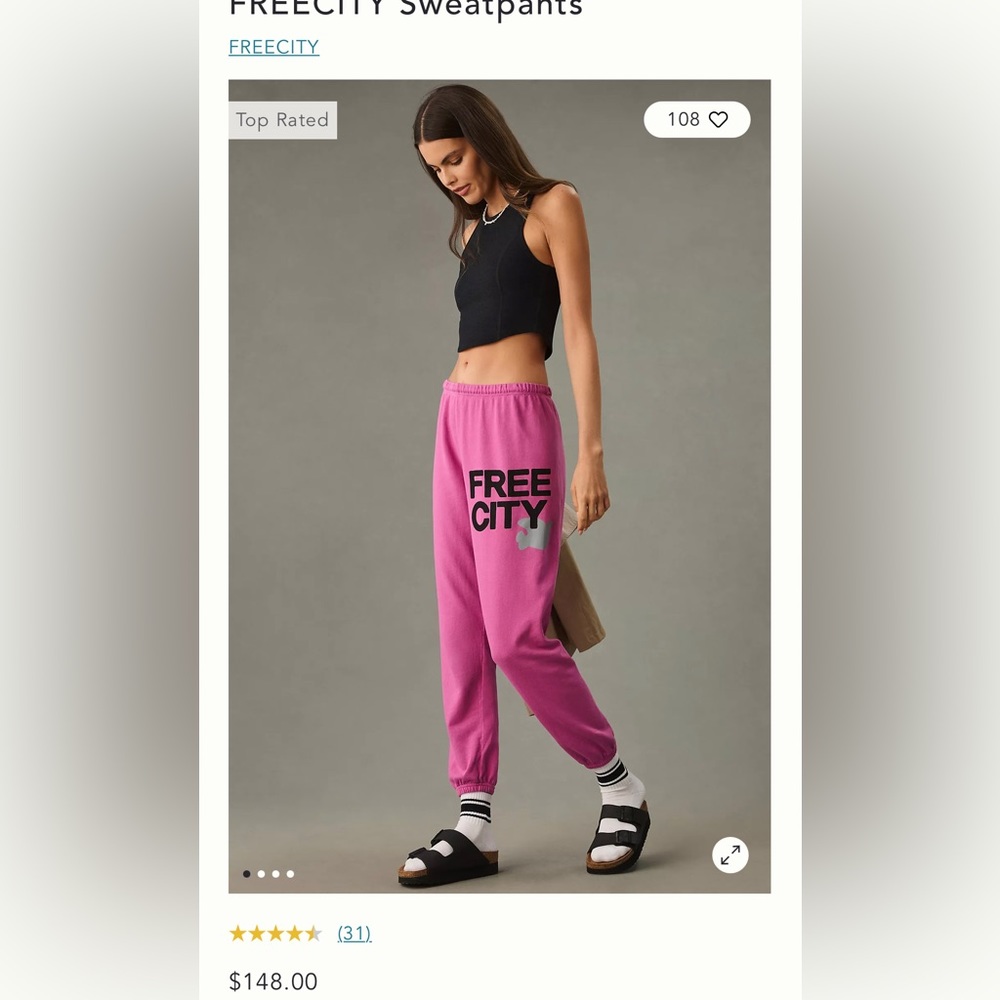 FREECITY Sweatpants tokyo pink - Picture 2 of 3